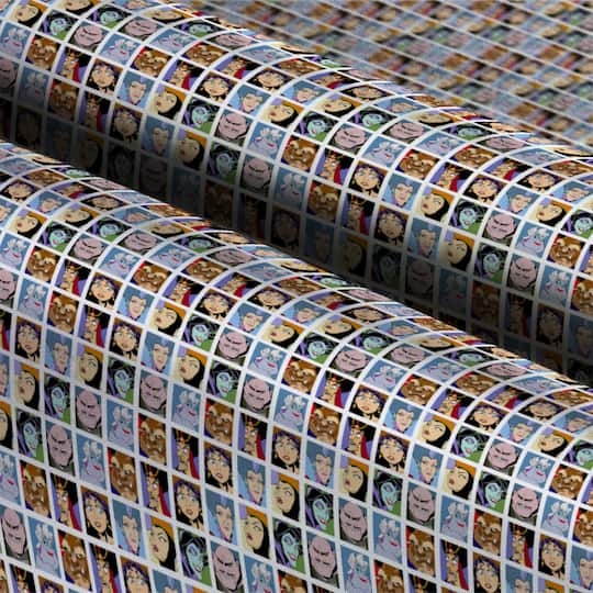 Disney® Villains Grid Cotton Fabric